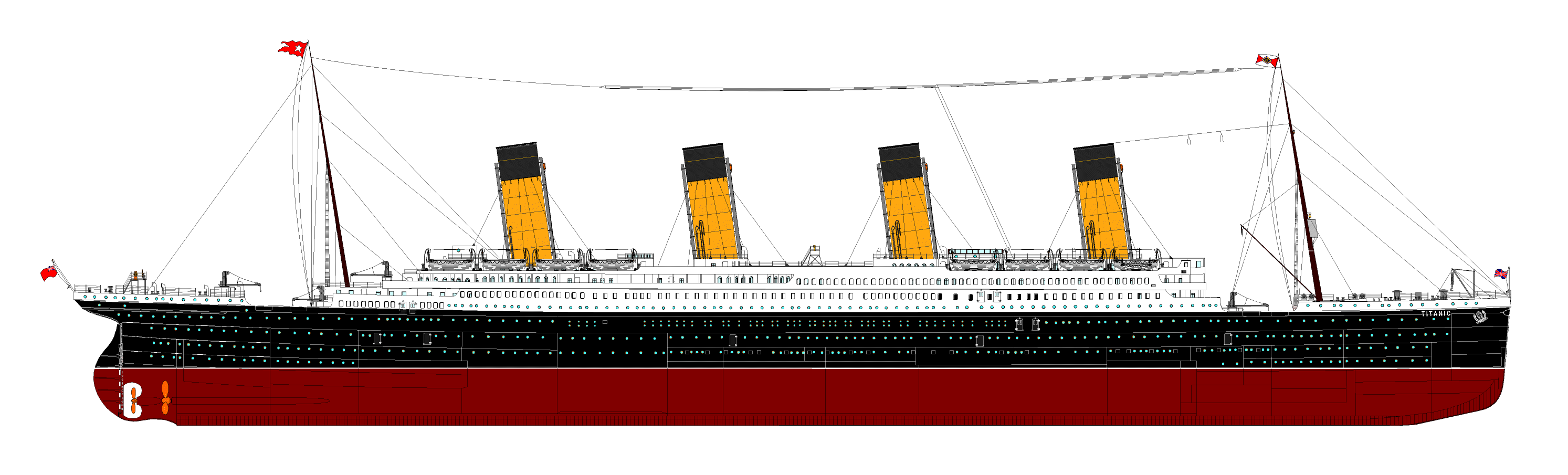 Drawing of the Titanic